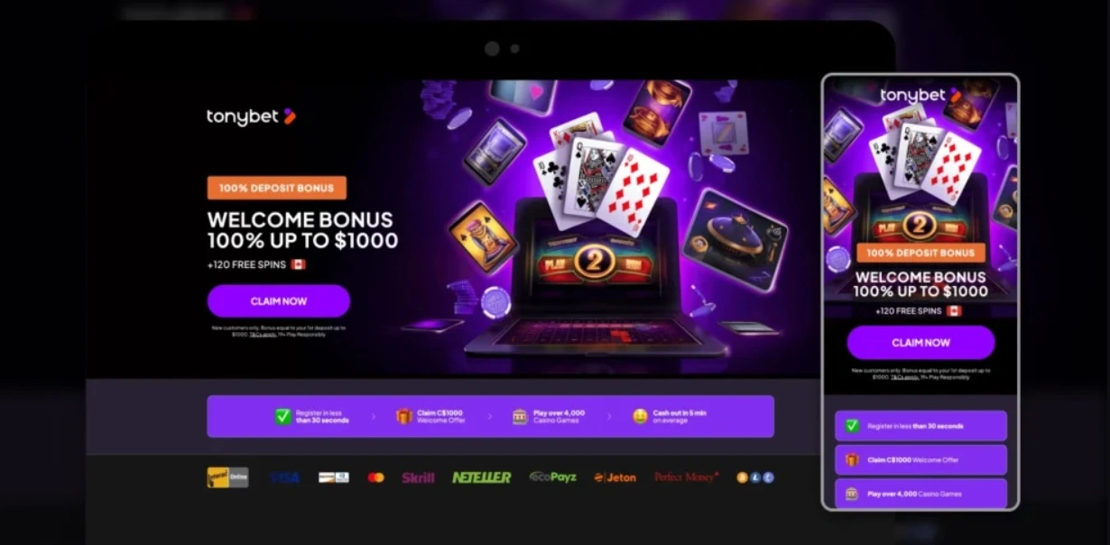 TonyBet Casino App Screenshot